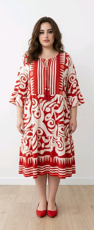 Kjole, rød