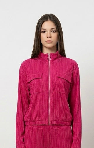 Jogging bluse sart rosa