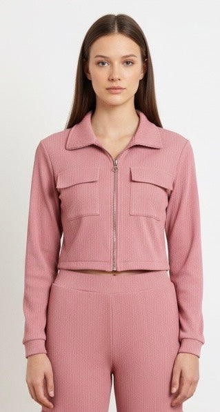 Jogging bluse sart rosa