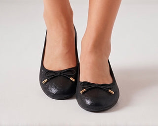BALLERINA MED SLØJFE SORT