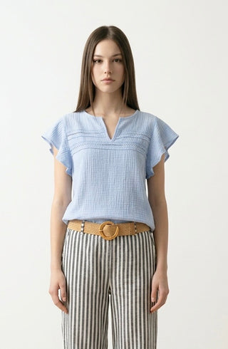 Bluse, Beige