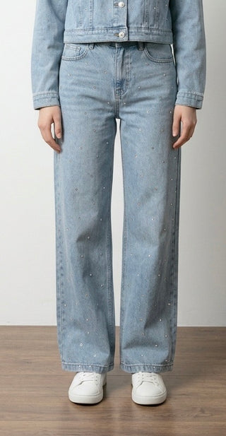 Denim Jeans med nitter