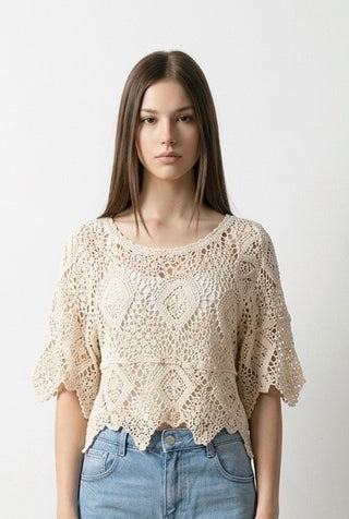 Blonde bluse, Beige