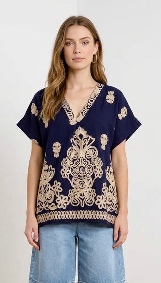 Bluse, Beige