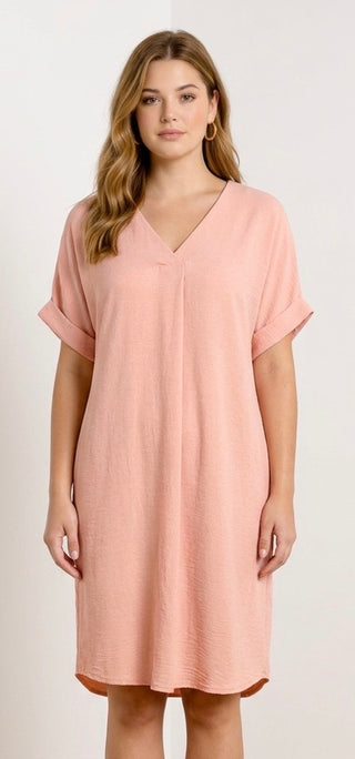 Tunika kjole, pink