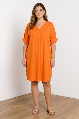 Tunika kjole, Orange