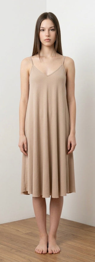 Stropkjole, Taupe