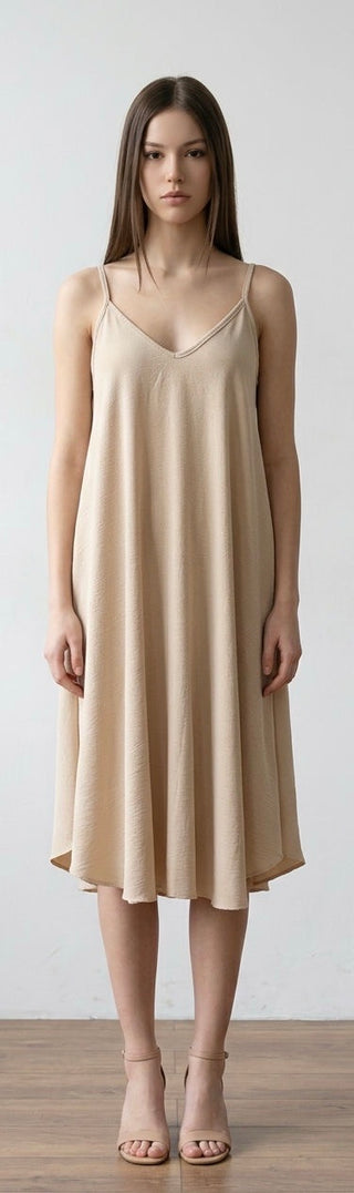 Stropkjole, Taupe