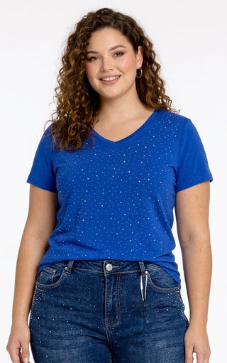Lækker T-shirt med bling, sort