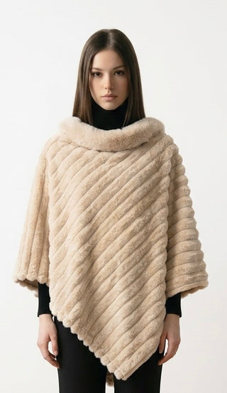 Poncho, Beige