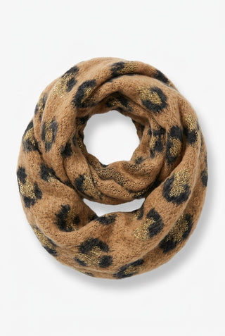 Tørklæde med leopardprint
