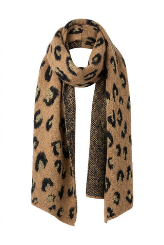 Tørklæde med leopardprint