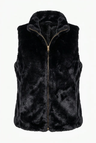 Vest, Black/camel