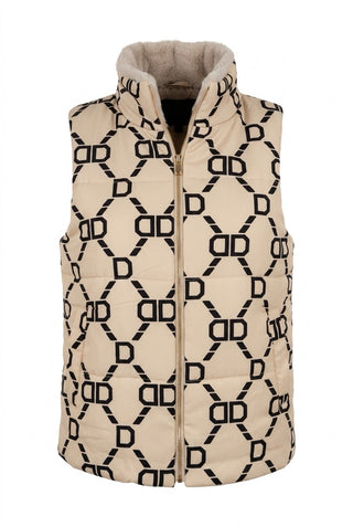 Vest, Black/camel