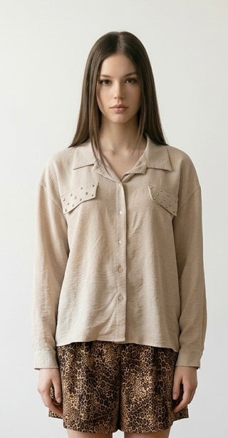 Bluse gennemknappet