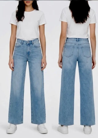 Jeans med brede ben